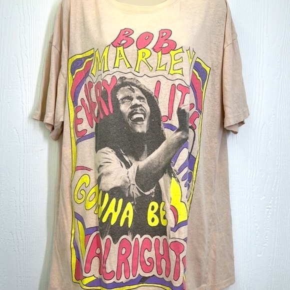 Zion - Bob Marley Every Little Thing Gonna Be Alright Oversized Graphic T S/M - Picture 3 of 10